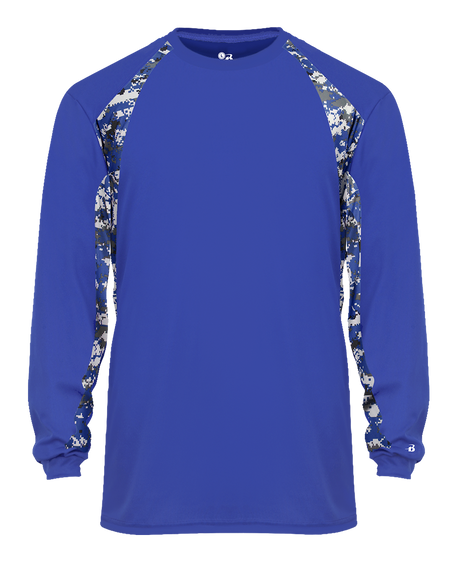 Badger Men's Digital Hook Long-Sleeve Tee Badger