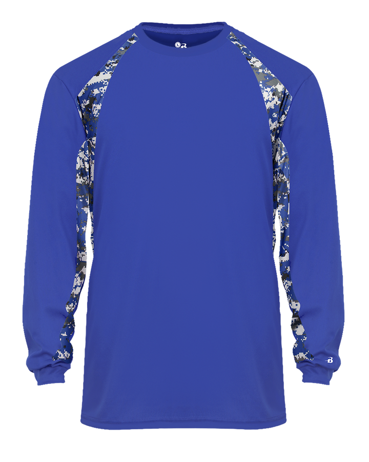 Badger Men's Digital Hook Long-Sleeve Tee Badger