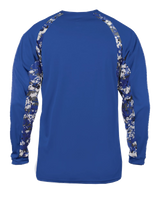 Badger Men's Digital Hook Long-Sleeve Tee Badger