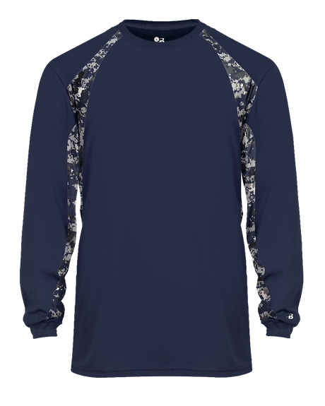 Badger Men's Digital Hook Long-Sleeve Tee Badger