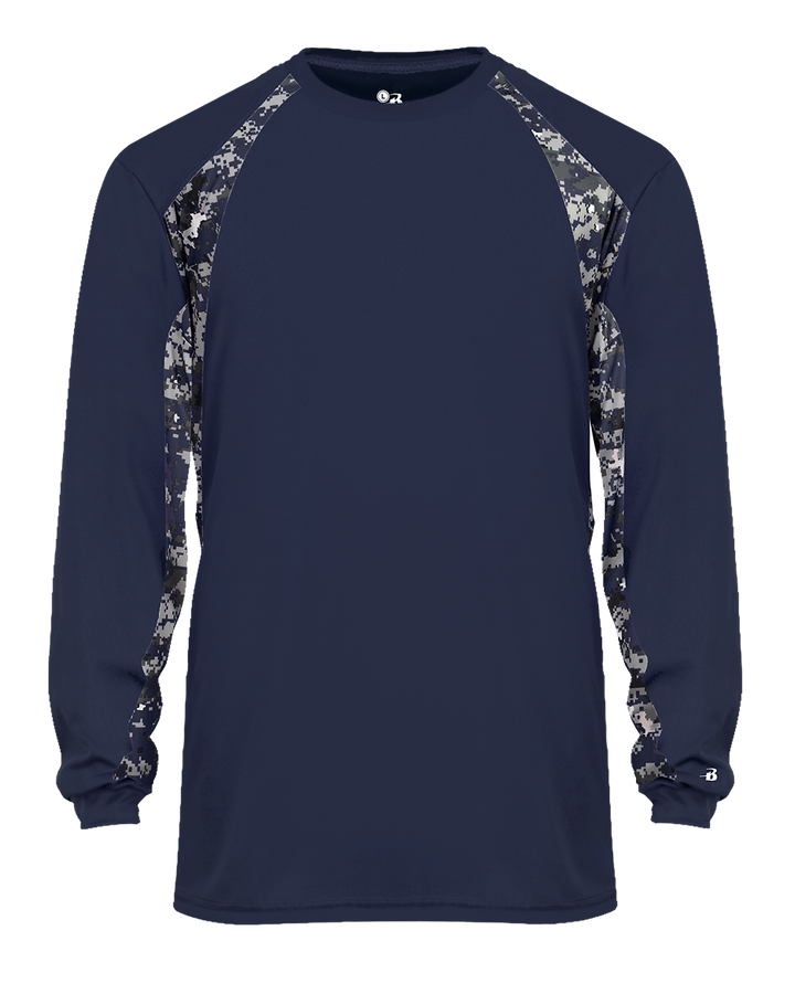 Badger Men's Digital Hook Long-Sleeve Tee Badger