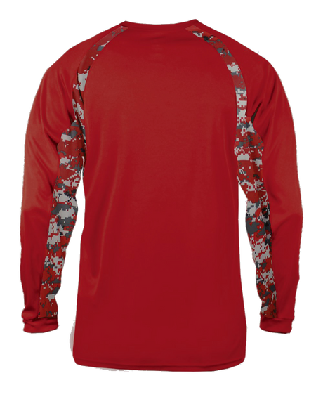 Badger Men's Digital Hook Long-Sleeve Tee Badger