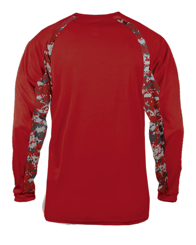 Badger Men's Digital Hook Long-Sleeve Tee