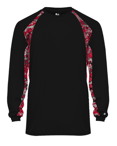 Badger Men's Digital Hook Long-Sleeve Tee Badger