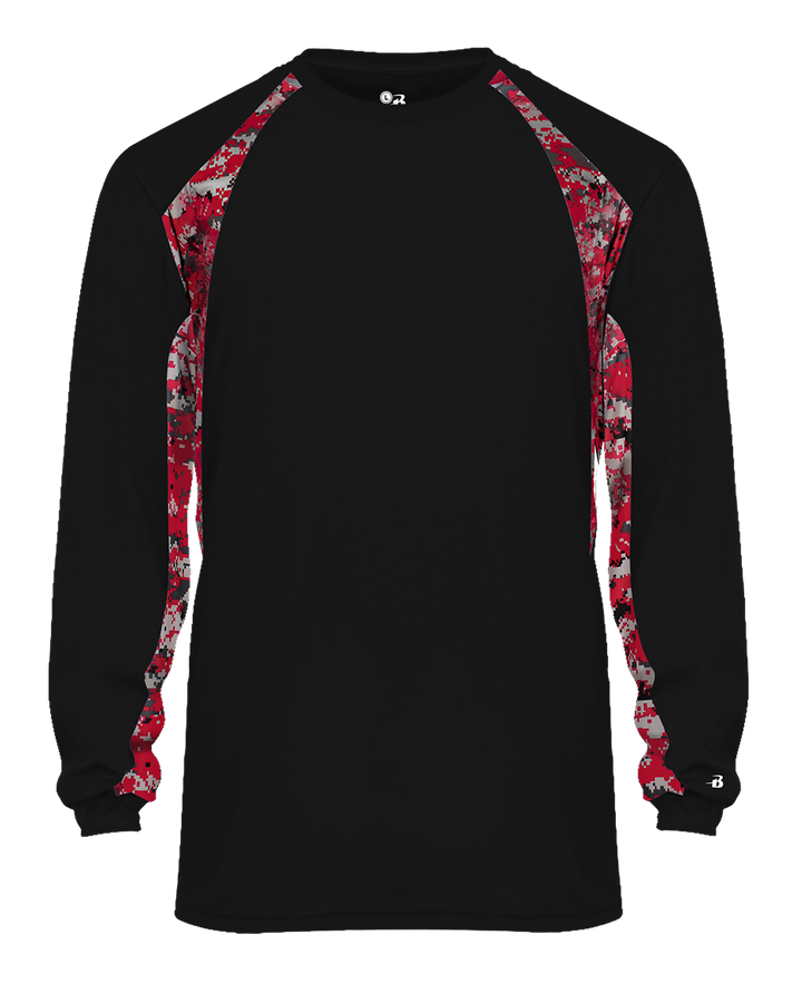 Badger Men's Digital Hook Long-Sleeve Tee Badger
