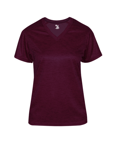 Badger Women's Tonal Blend V-Neck Tee Badger
