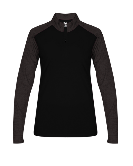 Badger Women's Sport Tonal Blend 1/4 Zip Badger