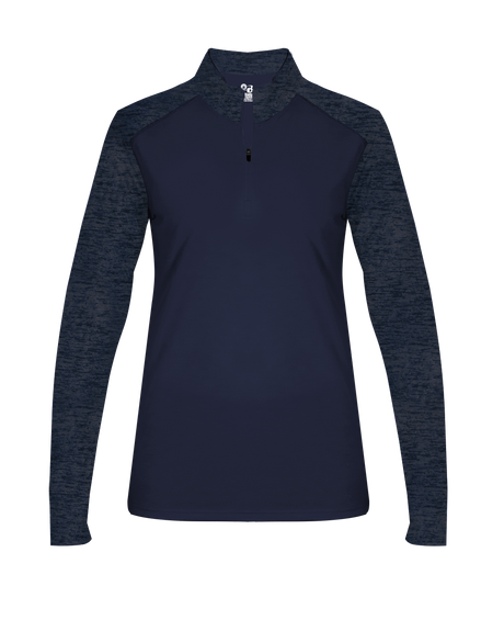 Badger Women's Sport Tonal Blend 1/4 Zip Badger