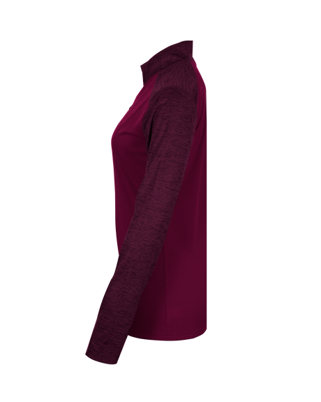 Badger Women's Sport Tonal Blend 1/4 Zip Badger