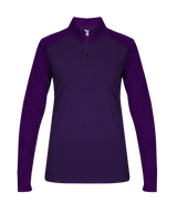 Badger Women's Sport Tonal Blend 1/4 Zip Badger