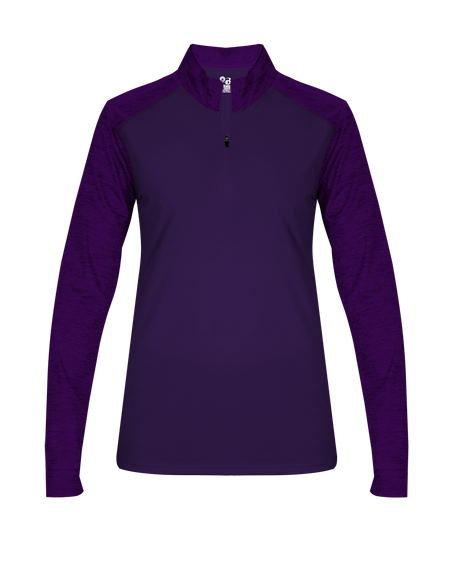 Badger Women's Sport Tonal Blend 1/4 Zip Badger