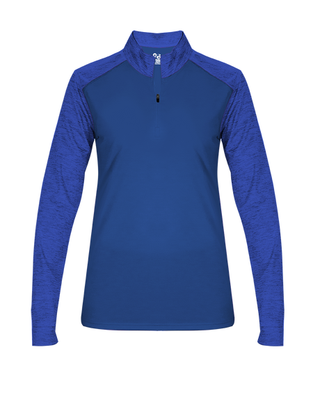 Badger Women's Sport Tonal Blend 1/4 Zip Badger