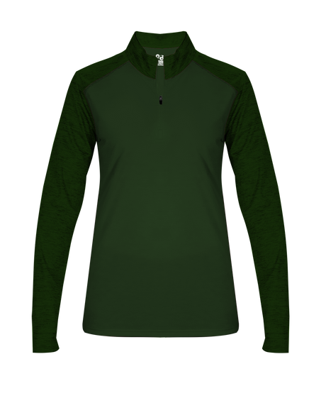 Badger Women's Sport Tonal Blend 1/4 Zip Badger