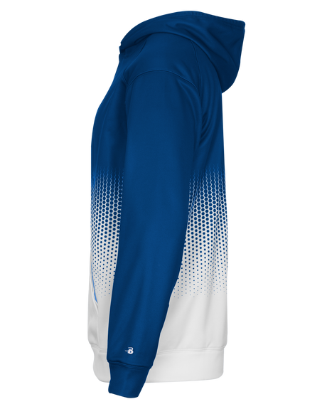 Badger Youth Hex 2.0 Perf. Fleece Hoodie Badger