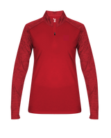 Badger Women's Sport Tonal Blend 1/4 Zip Badger
