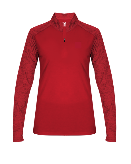 Badger Women's Sport Tonal Blend 1/4 Zip Badger