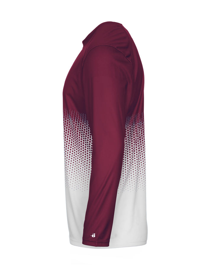 Badger Youth Hex 2.0 Long-Sleeve Tee Badger