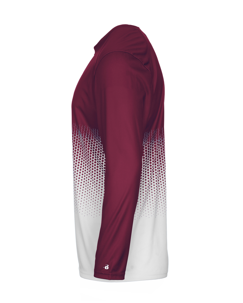 Badger Youth Hex 2.0 Long-Sleeve Tee