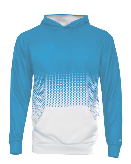Badger Youth Hex 2.0 Perf. Fleece Hoodie Badger
