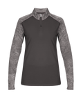 Badger Women's Sport Tonal Blend 1/4 Zip Badger