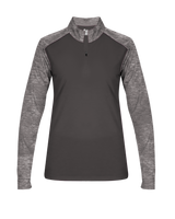 Badger Women's Sport Tonal Blend 1/4 Zip Badger