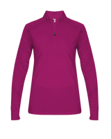 Badger Women's Sport Tonal Blend 1/4 Zip Badger