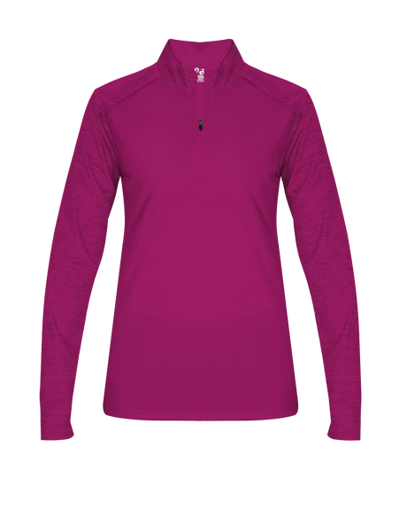 Badger Women's Sport Tonal Blend 1/4 Zip Badger