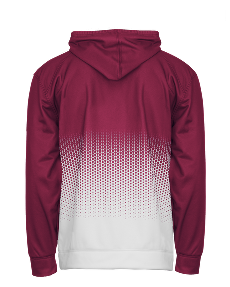 Badger Youth Hex 2.0 Perf. Fleece Hoodie Badger