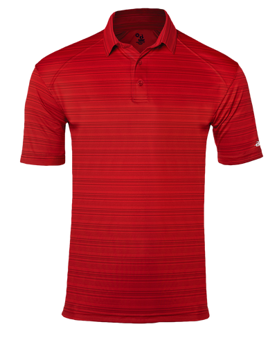 Badger Men's Stripe Polo