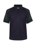 Badger Men's Sport Stripe Short-Sleeve 1/4 Zip Badger