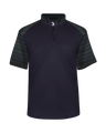 Badger Men's Sport Stripe Short-Sleeve 1/4 Zip Badger