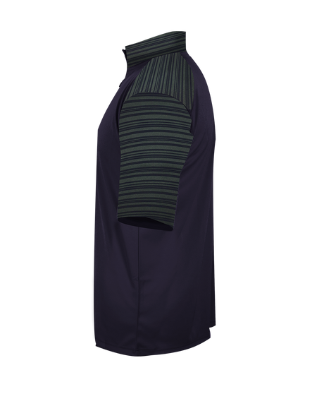 Badger Men's Sport Stripe Short-Sleeve 1/4 Zip Badger