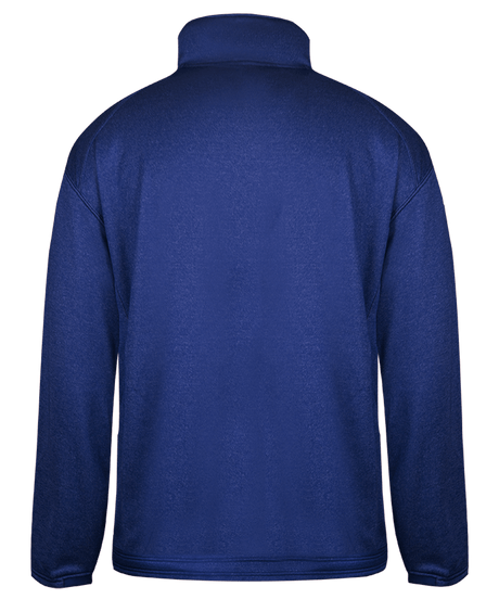 Badger Men's Pro 1/4 Zip Heather Fleece Badger
