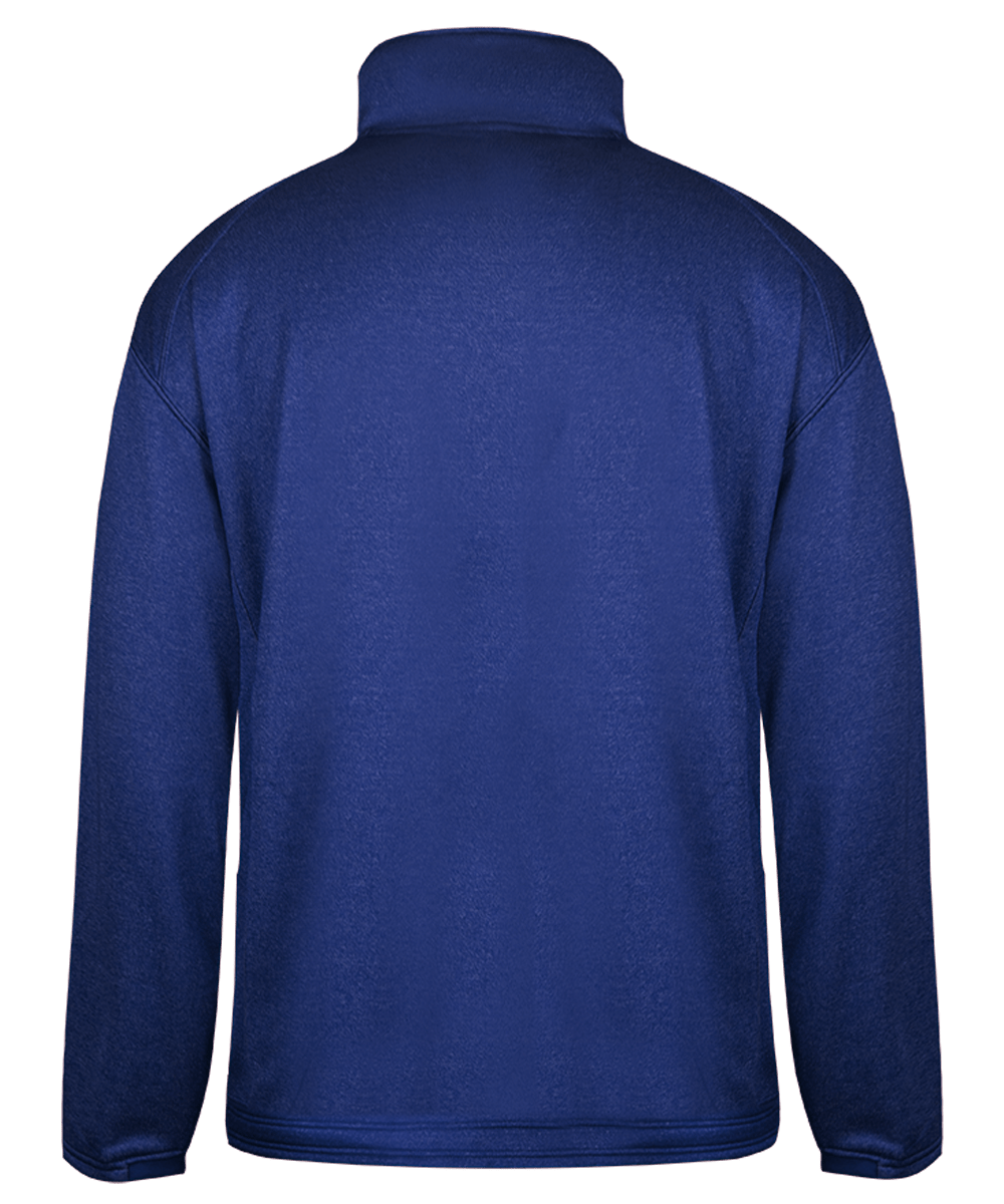 Badger Men's Pro 1/4 Zip Heather Fleece Badger