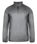 Badger Men's Pro 1/4 Zip Heather Fleece Badger