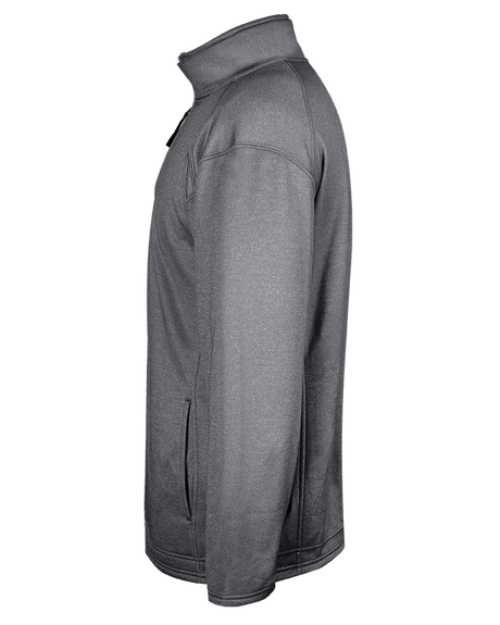 Badger Men's Pro 1/4 Zip Heather Fleece Badger