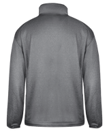 Badger Men's Pro 1/4 Zip Heather Fleece Badger