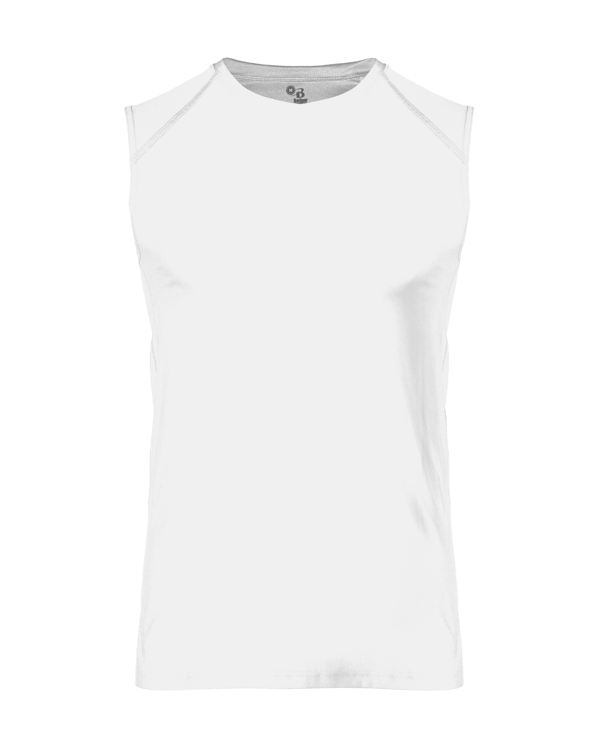 Badger Men's Fitted Battle Sleeveless Tee Badger