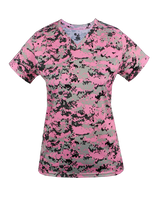 Badger Women's Digital V-Neck Tee Badger