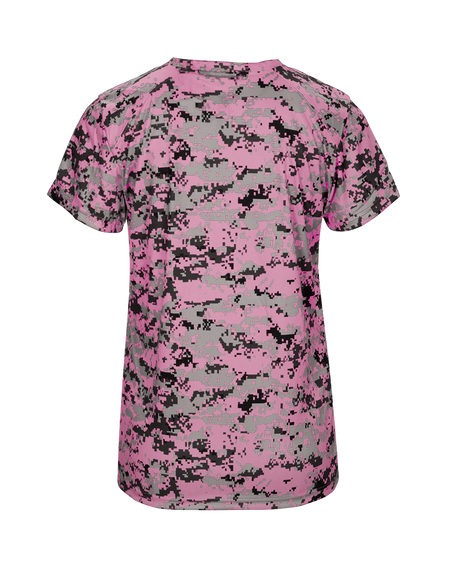 Badger Women's Digital V-Neck Tee Badger