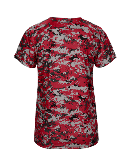 Badger Women's Digital V-Neck Tee Badger