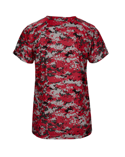 Badger Women's Digital V-Neck Tee