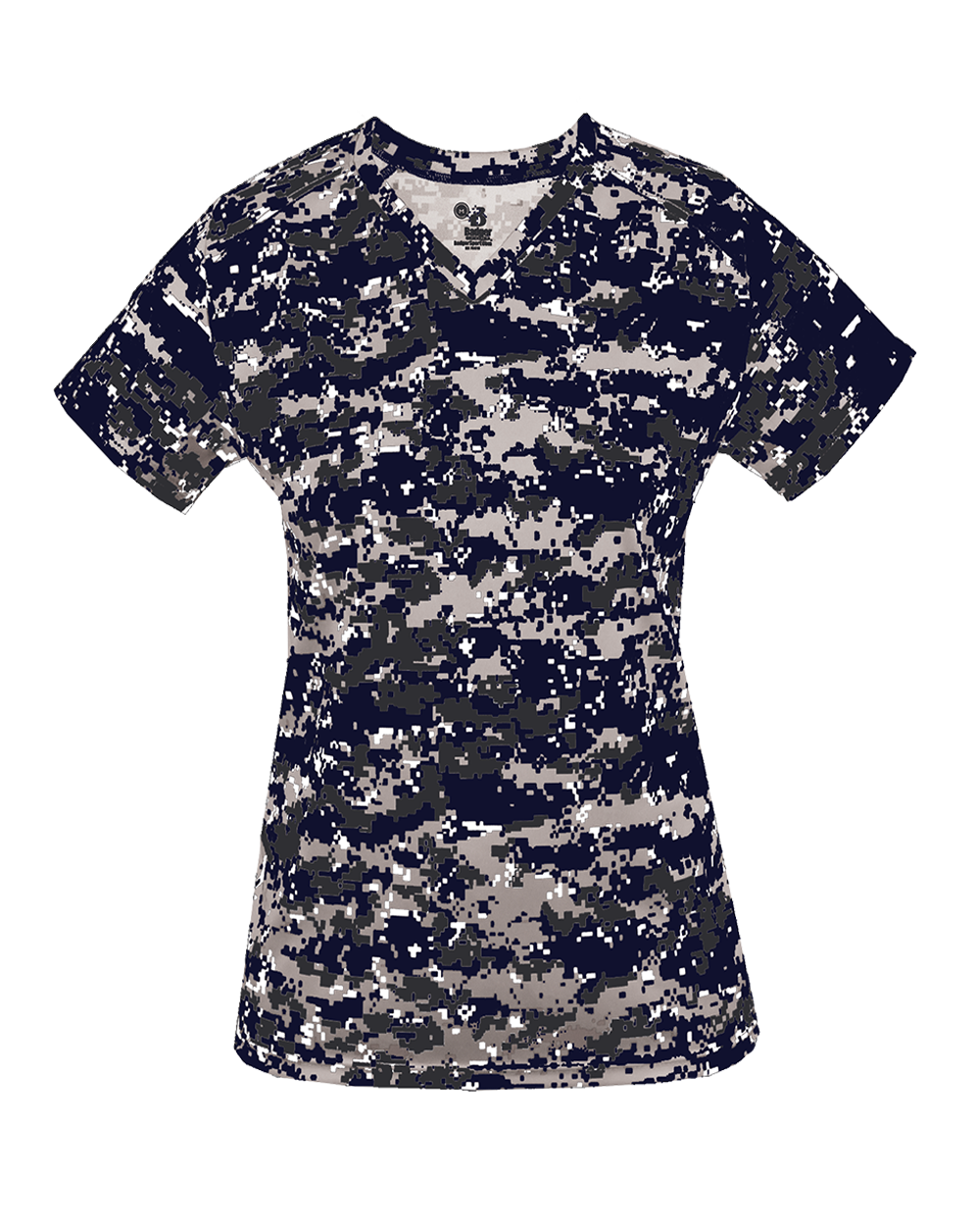 Badger Women's Digital V-Neck Tee Badger