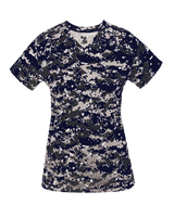 Badger Women's Digital V-Neck Tee Badger