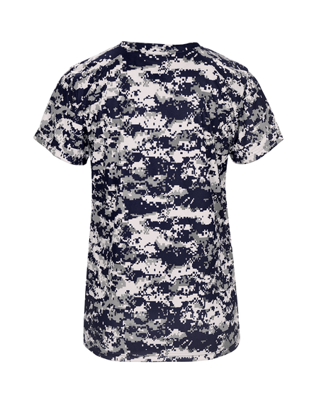 Badger Women's Digital V-Neck Tee Badger