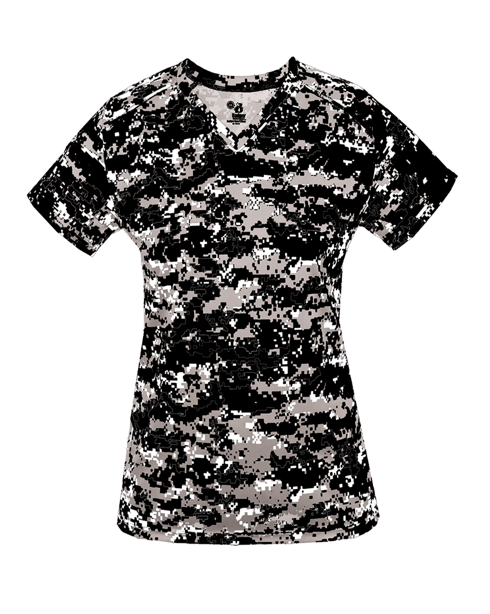 Badger Women's Digital V-Neck Tee Badger