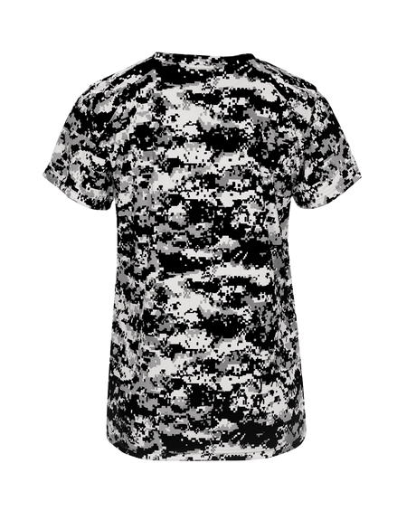 Badger Women's Digital V-Neck Tee Badger