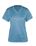 Badger Women's Pro Heather V-Neck Tee Badger