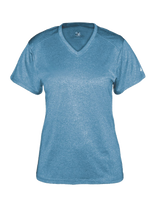 Badger Women's Pro Heather V-Neck Tee Badger