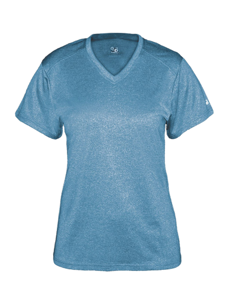 Badger Women's Pro Heather V-Neck Tee Badger